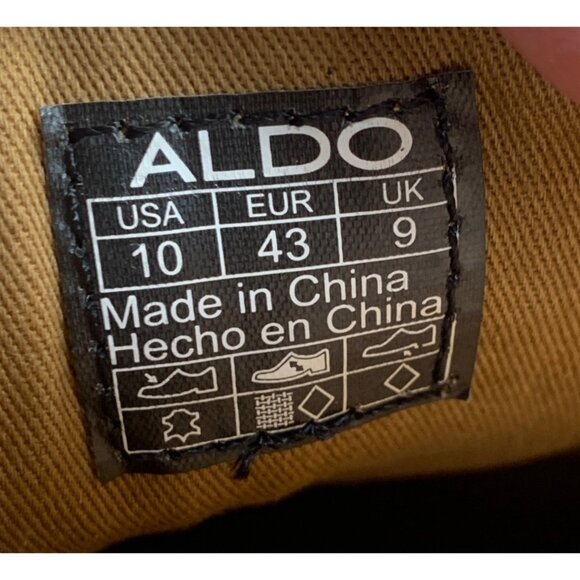 NEW ALDO Plain toe Brown Leather 5-Hole Mens Oxford Casual Shoes Sz 10 main image 10